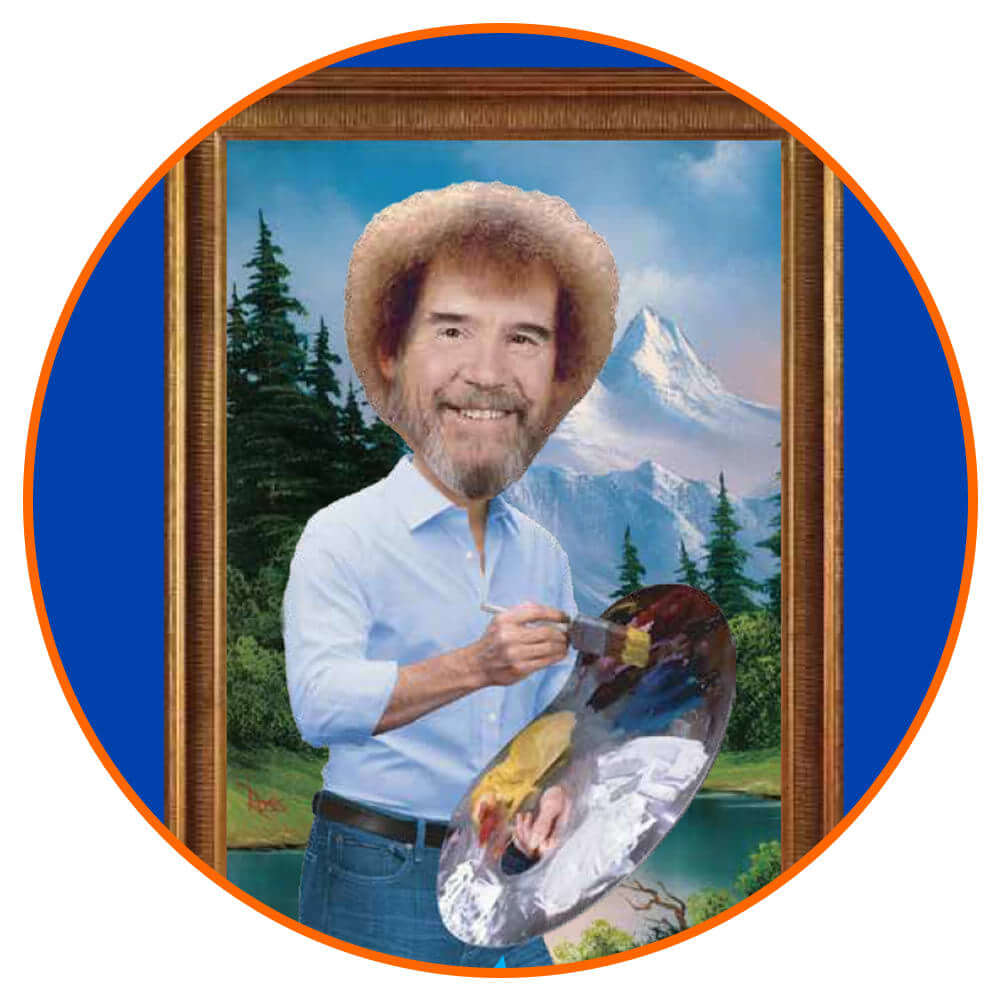 Brooklyn Cyclones Bob Ross Bobble Painting