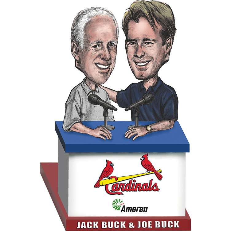 St Louis Cardinals Joe and Jack Buck Bobblehead