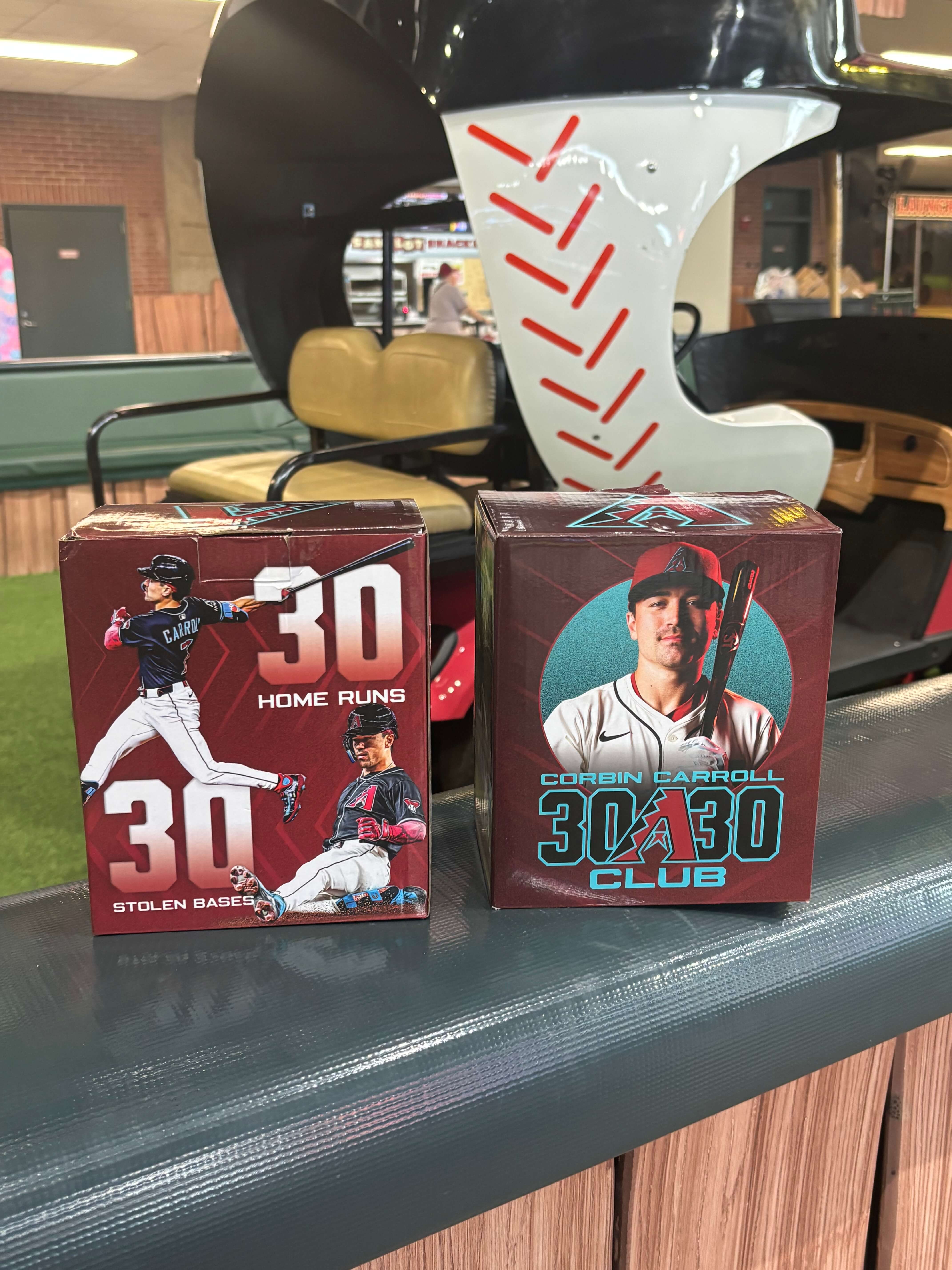 Corbin Carroll 30/30 Bobbleheads in box