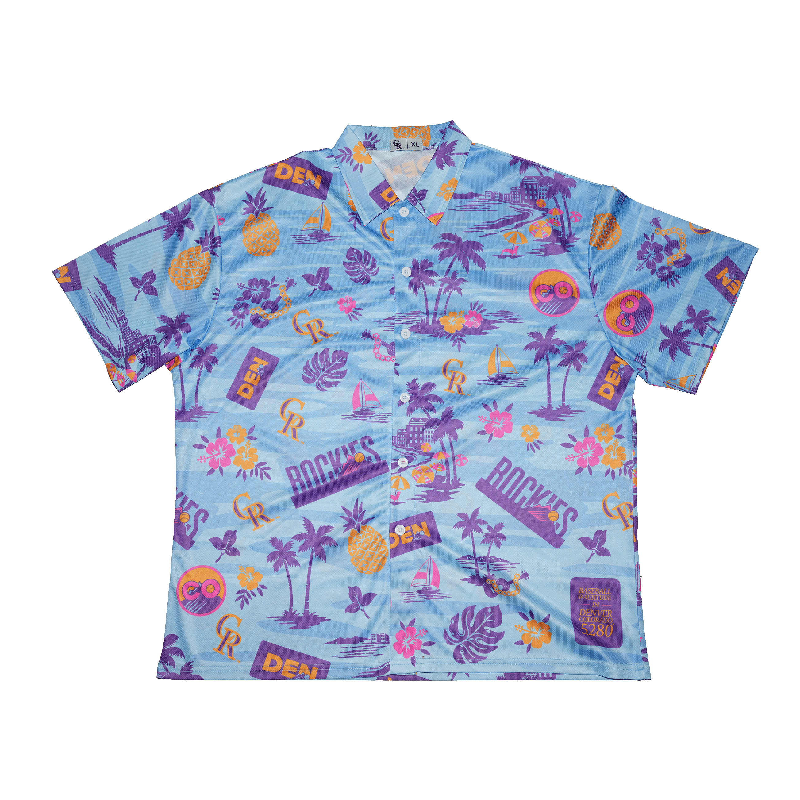 Colorado Rockies Father's Day Hawaiian Shirt